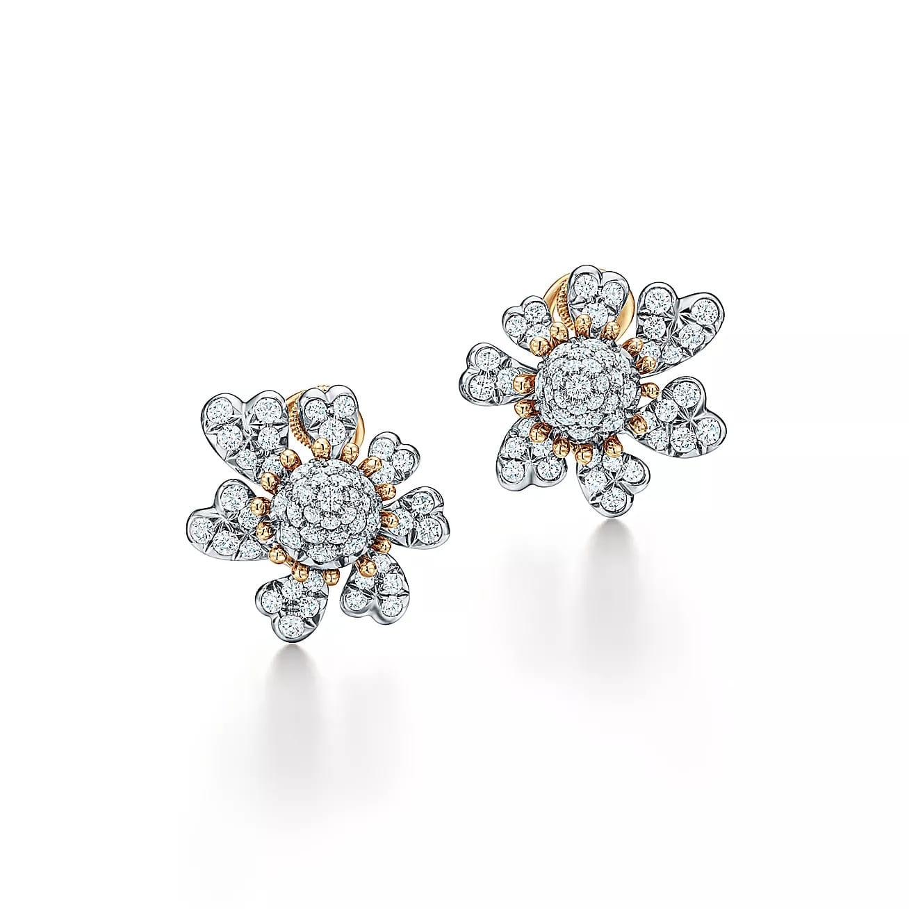 أقراط Tiffany & Co. Schlumberger Cones with Petals