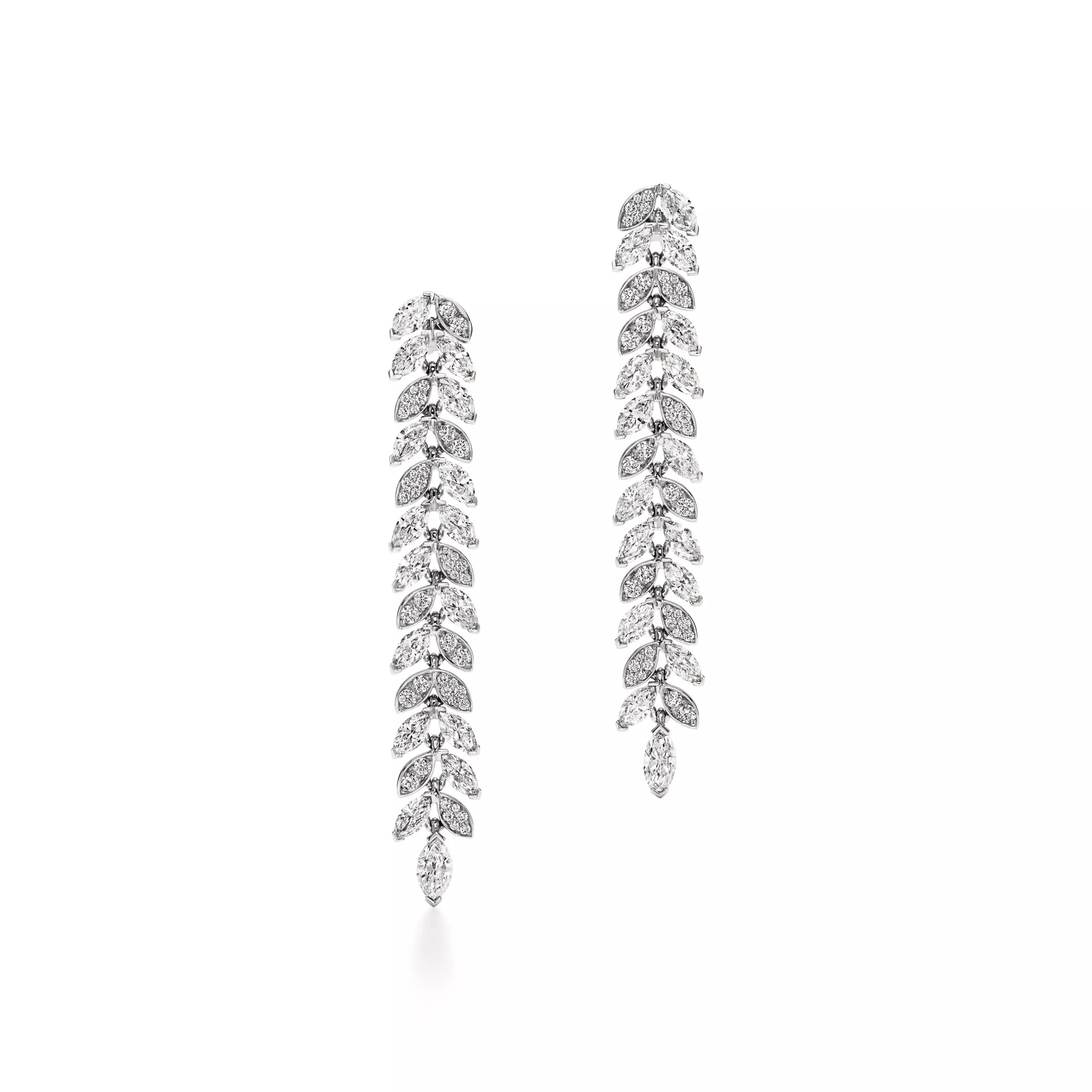 أقراط Tiffany Victoria Diamond Vine Drop من Tiffany & Co