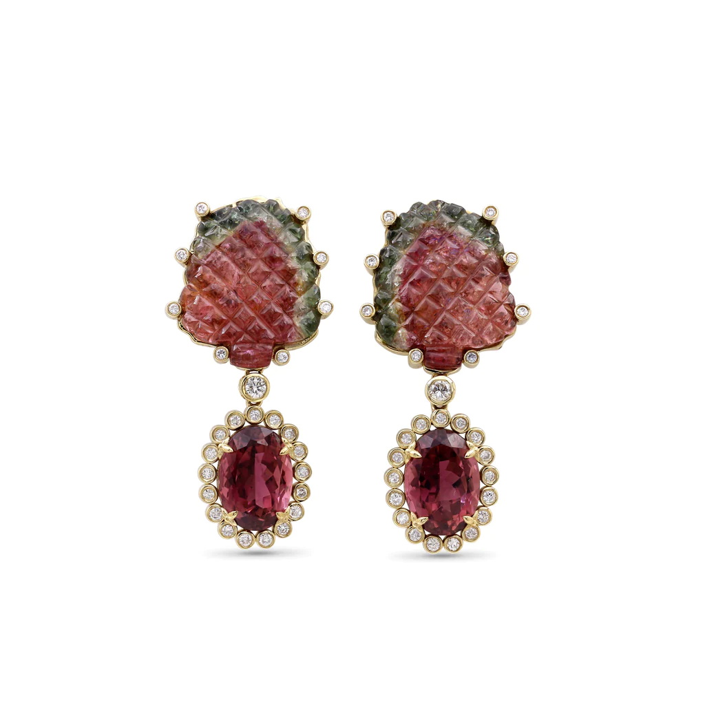 أقراط Watermelon Tourmaline من STEPHEN DWECK