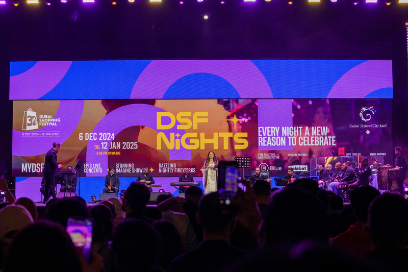أمسيات DSF Nights… موسيقى حية وعروض تبهر الزوّار وتحوّل ليالي دبي إلى لوحة نابضة بالحياة