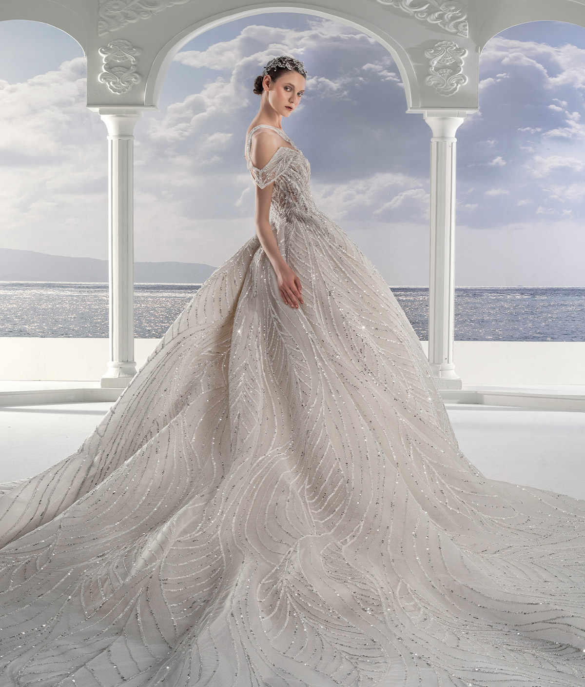 أناقة التطريز في فساتين زفاف زياد نكد