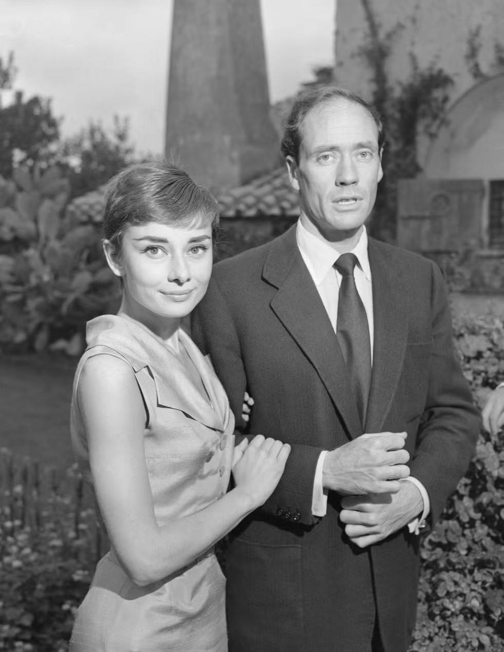 أودري هيبورن Audrey Hepburn وميل فيرير Mel Ferrer، روما