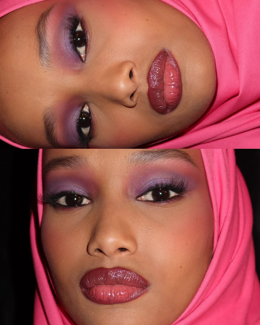 إبداع خبيرة المكياج آية طارق على عارضة الأزياء Ugbad Abdi