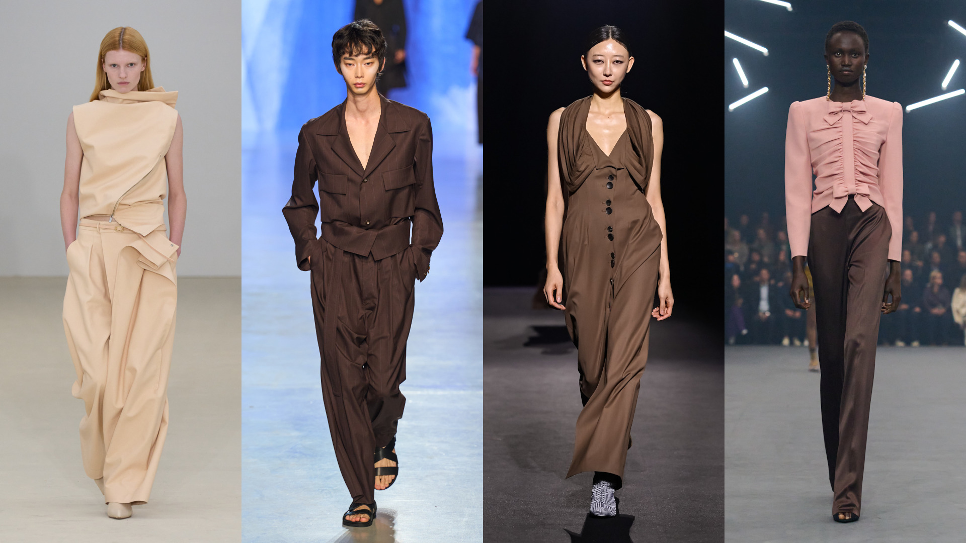 إطلالات أنيقة بألوان ترابية ‏