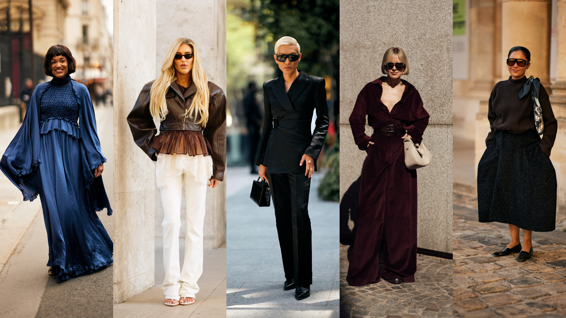 إطلالات بأقمشة متنوعة مليئة بالأنوثة