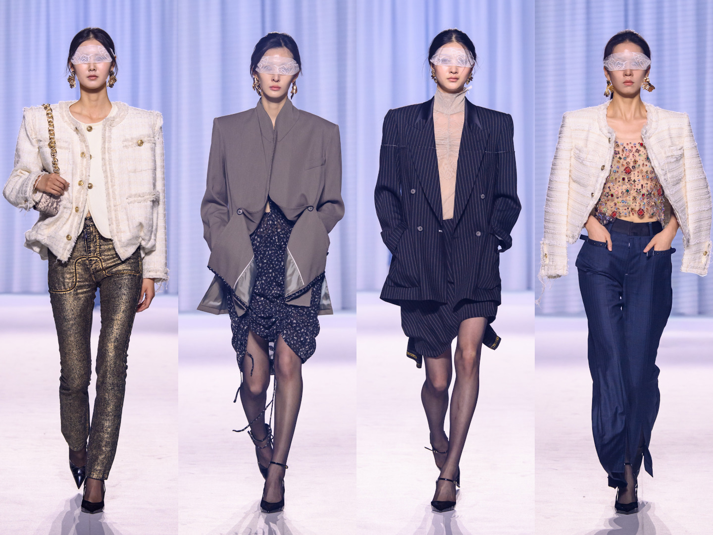 إطلالات بأكتاف عريضة منسقة بطريقة عصرية من Münn