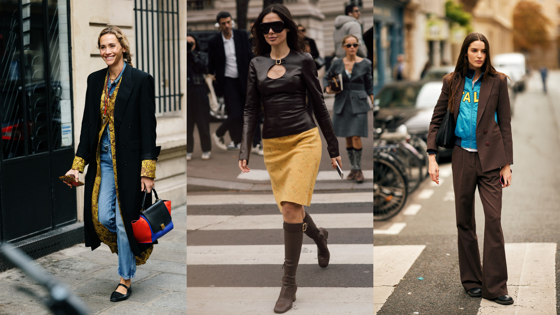 إطلالات بألوان زاهية مع ألوان حيادية من شوارع باريس