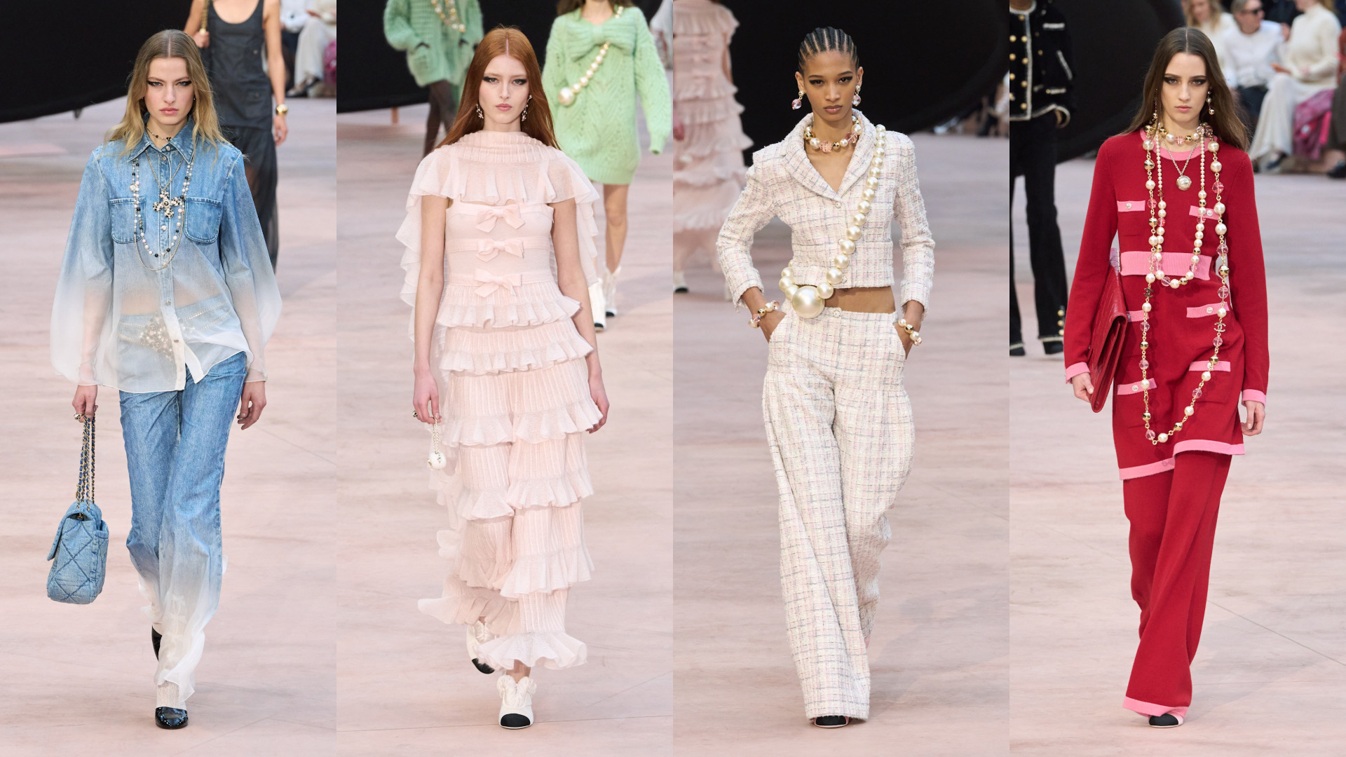 إطلالات بألوان مختلفة مناسبة ليوم المرأة من ‏Chanel