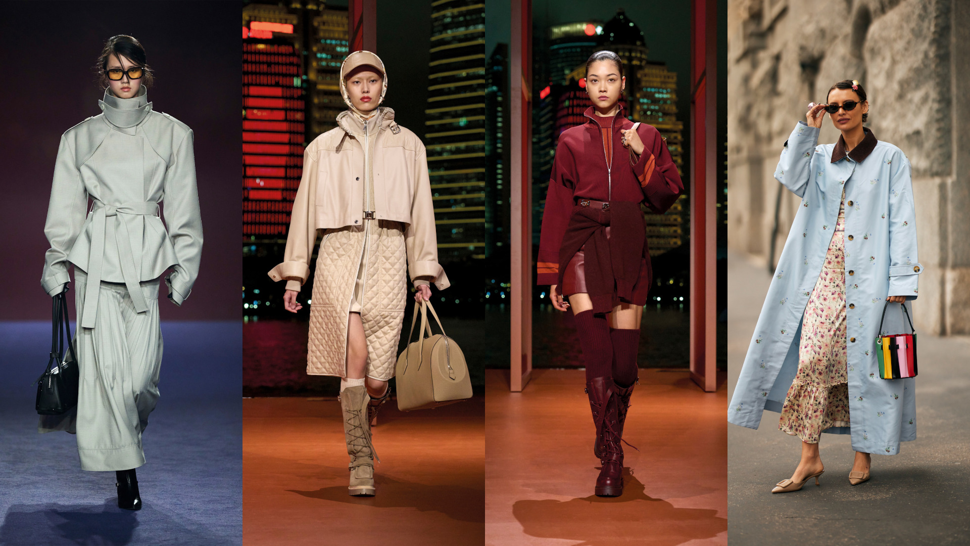 إطلالات بألوان هادئة ومريحة للعين