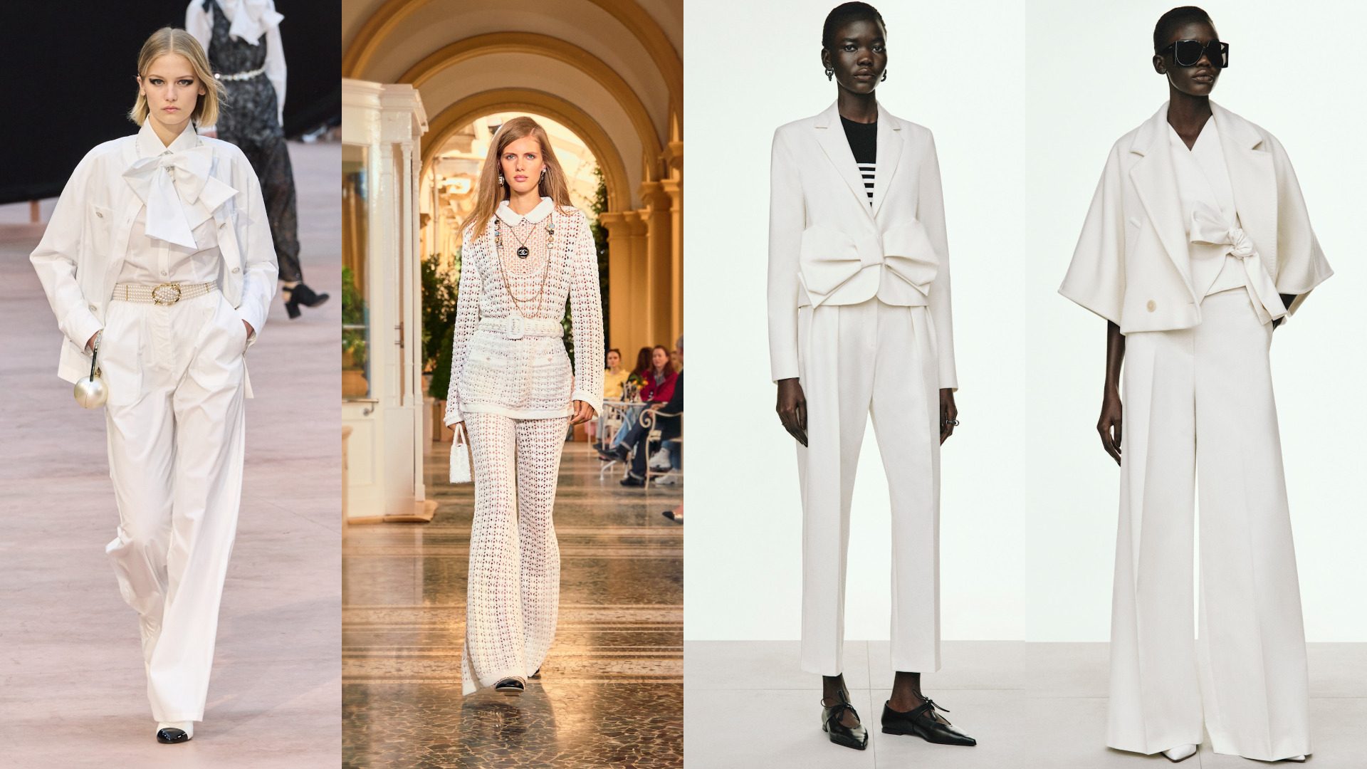 إطلالات باللون الأبيض من Max Mara وChanel