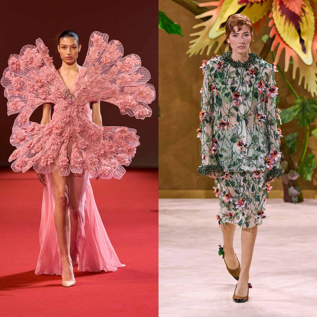 إطلالات بزهور ثلاثية الأبعاد من Manish Malhotra وChanel