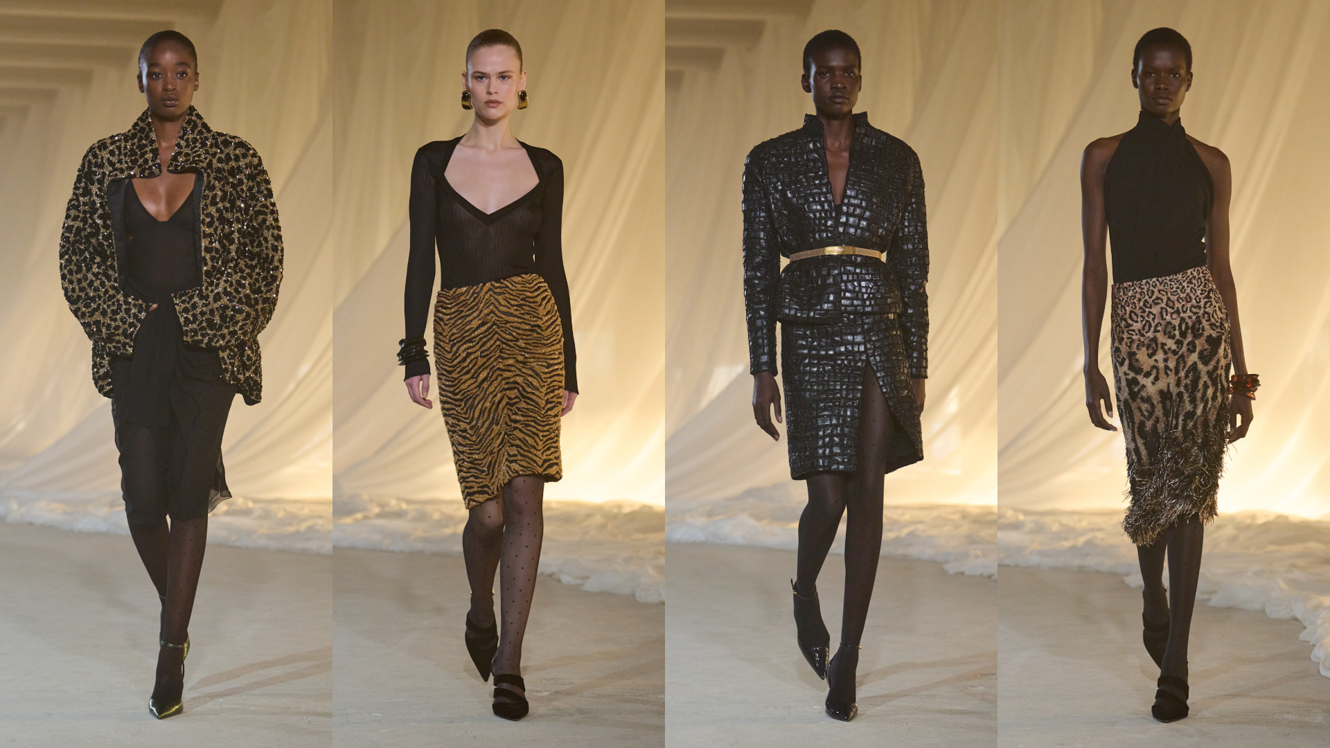 إطلالات بقطع حيوانية من Balmain