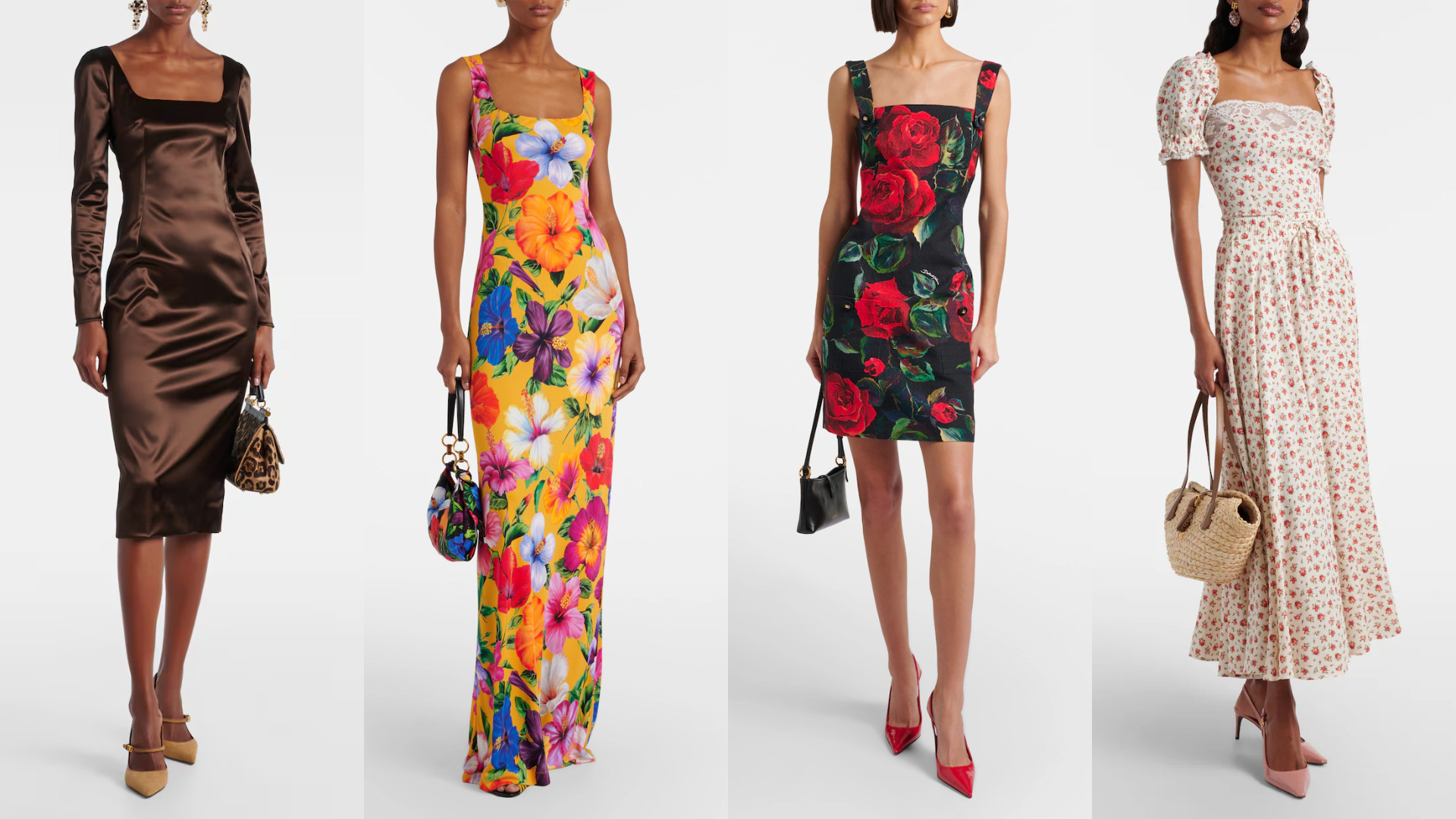 إطلالات بياقات مربعة من Dolce&Gabbana