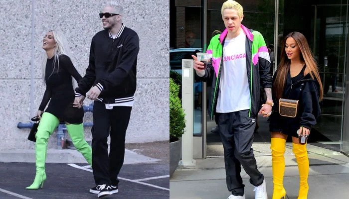 إطلالات كيم كارداشيان تقليد لأريانا غراندي