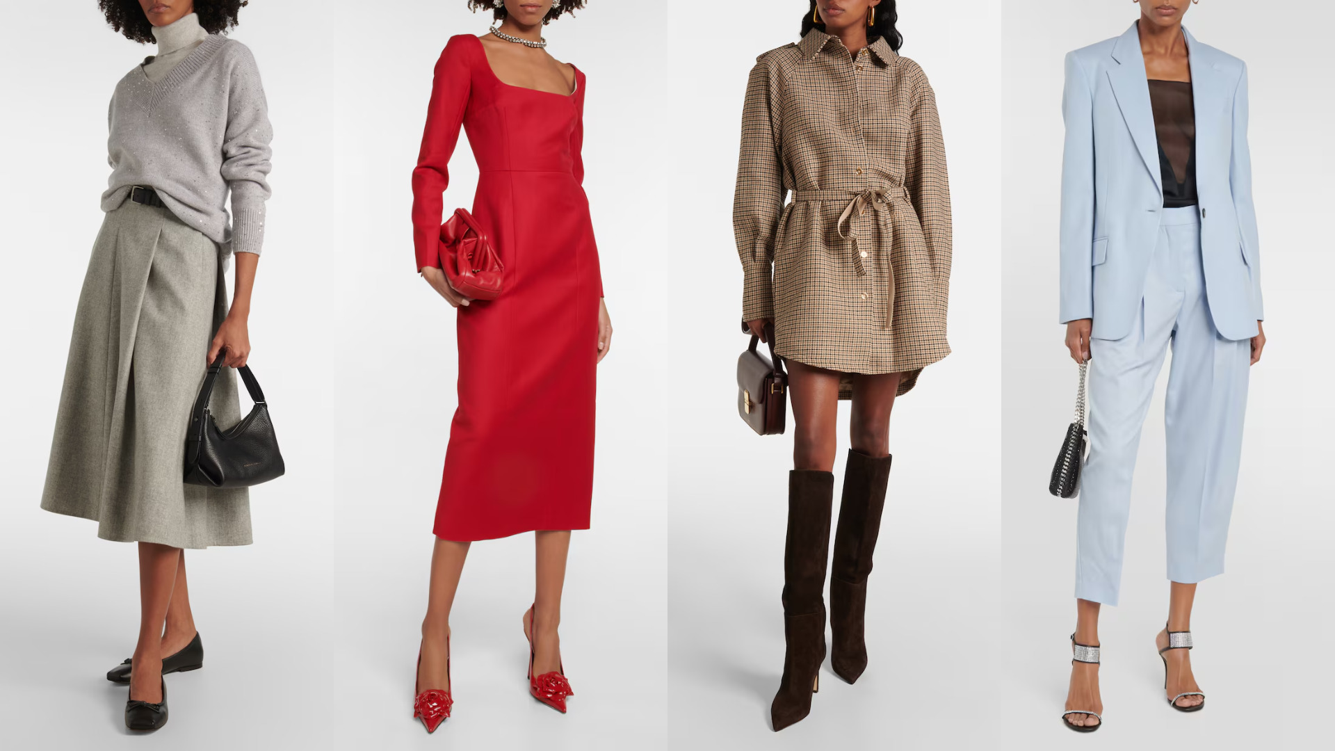 إطلالات متعددة من الفلانيل للشتاء من Stella McCartney وPatou وEmilia Wickstead وBrunello Cucinelli