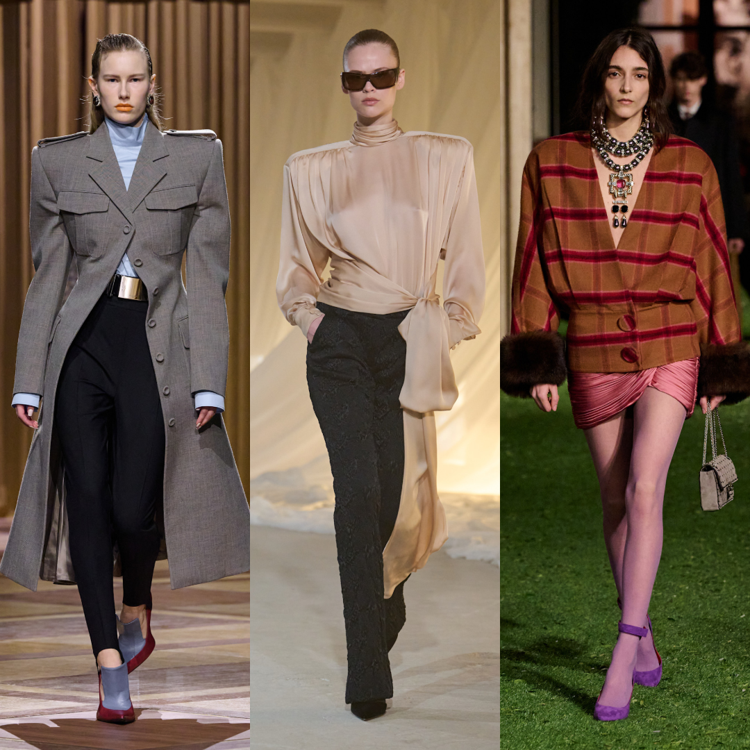 إطلالات من مجموعات الأزياء الجاهزة لخريف وشتاء 2026 و2027 من ValentinoوMugler و Balmain