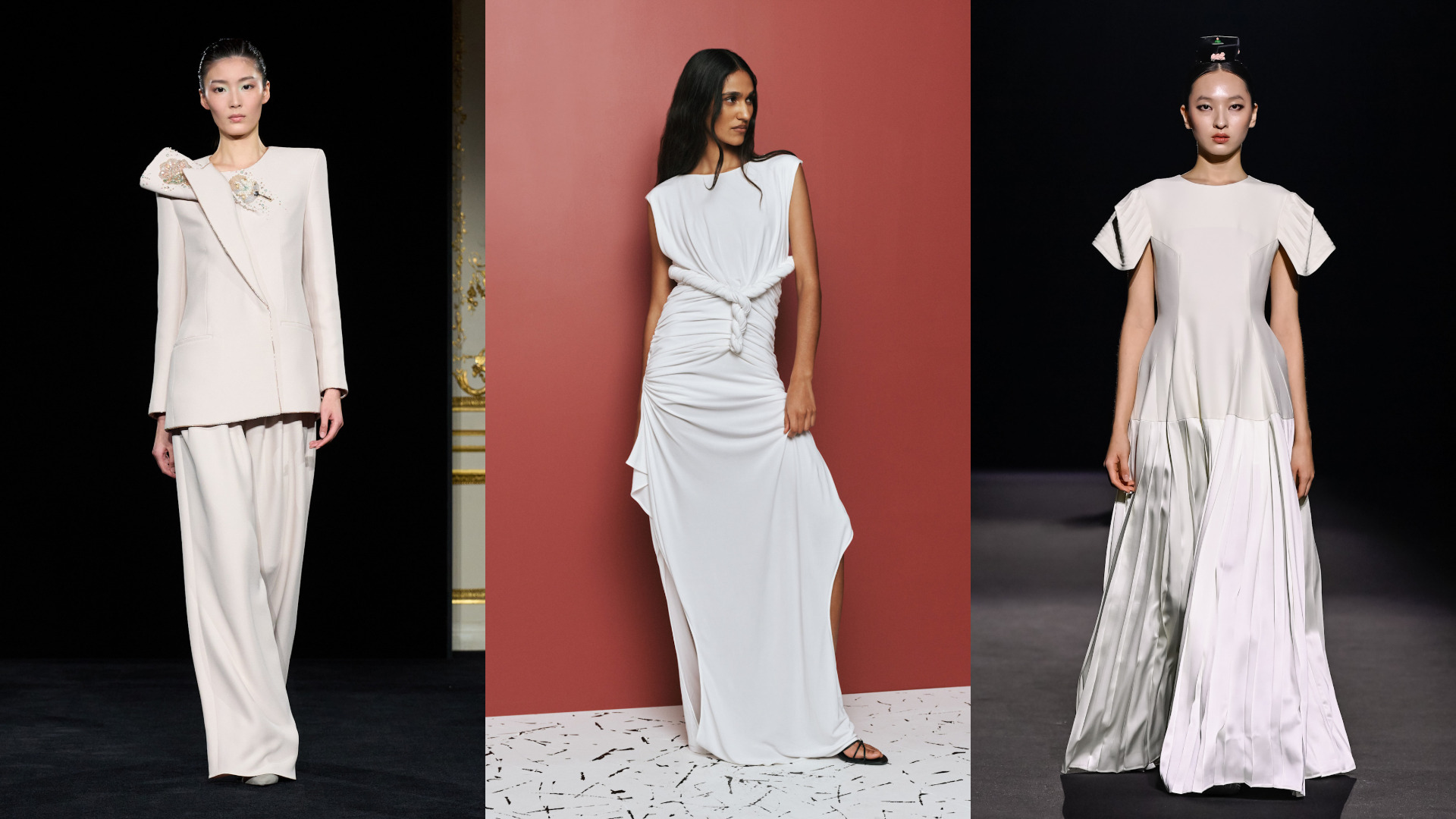 إطلالات هادئة وأنيقة باللون الأبيض