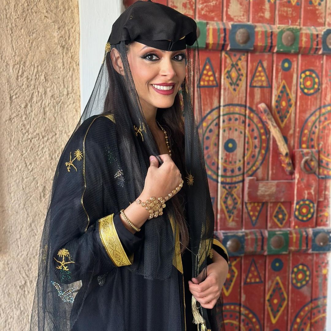 إطلالة ملهمة لأضوى فهد في احتفالات اليوم الوطني السعودي