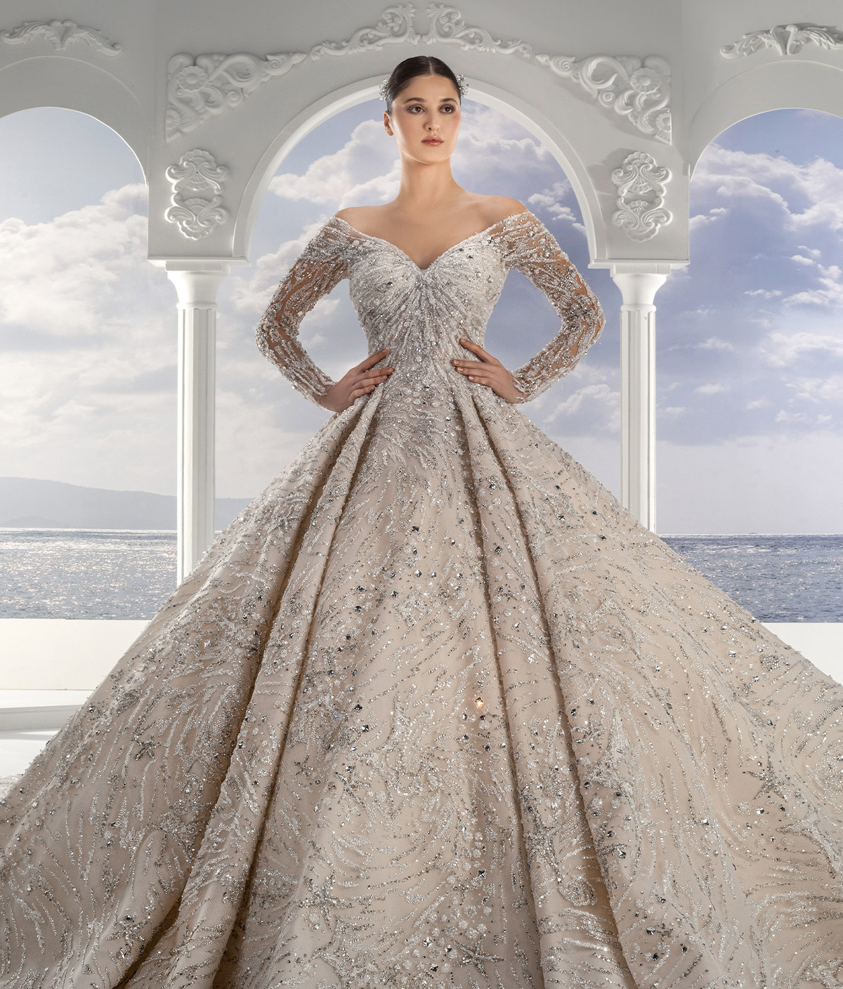 إطلالة زفاف في غاية الأنوثة توقيع زياد نكد