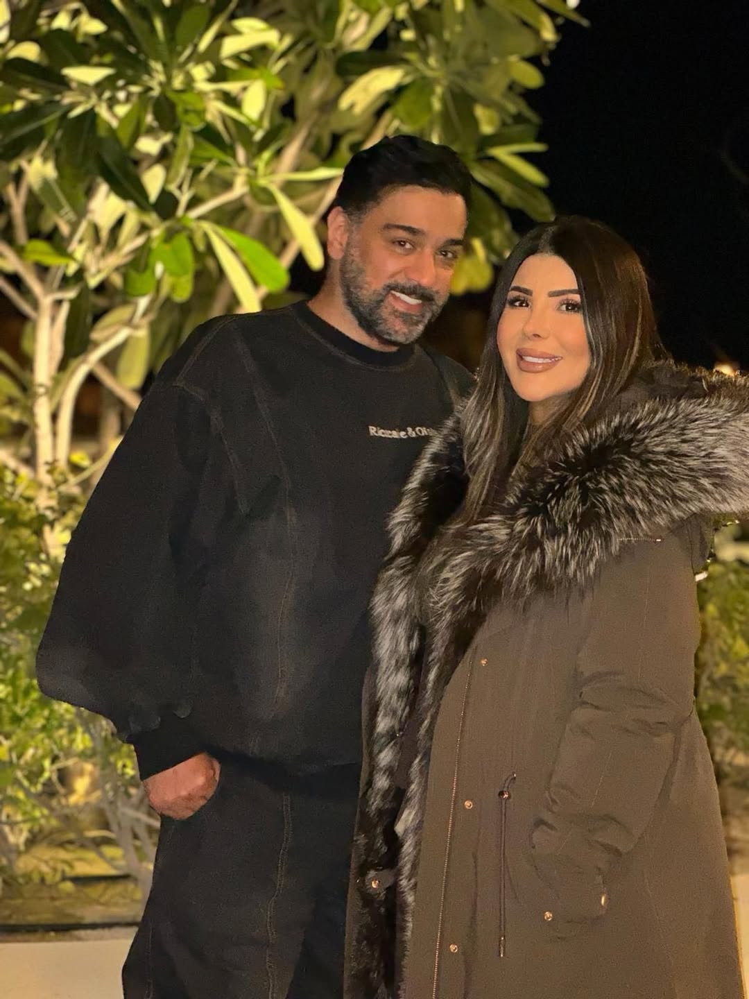 إلهام الفضالة تحتفل مع شهاب جوهر