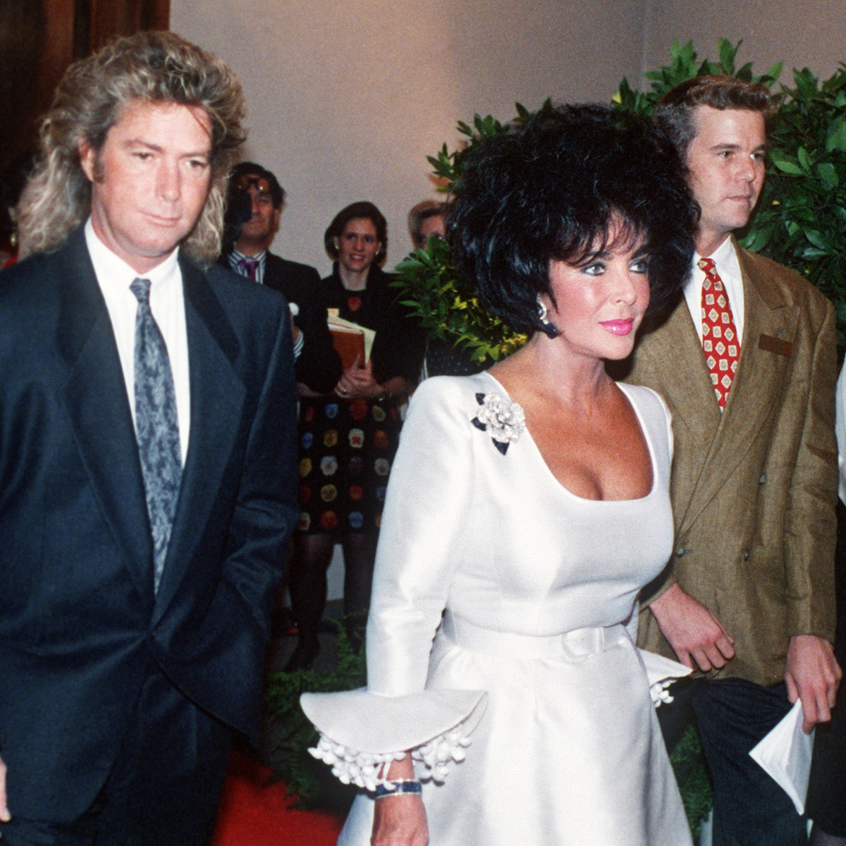 إليزابيث تايلور Elizabeth Taylor ولاري فورتنسكي Larry Fortensky