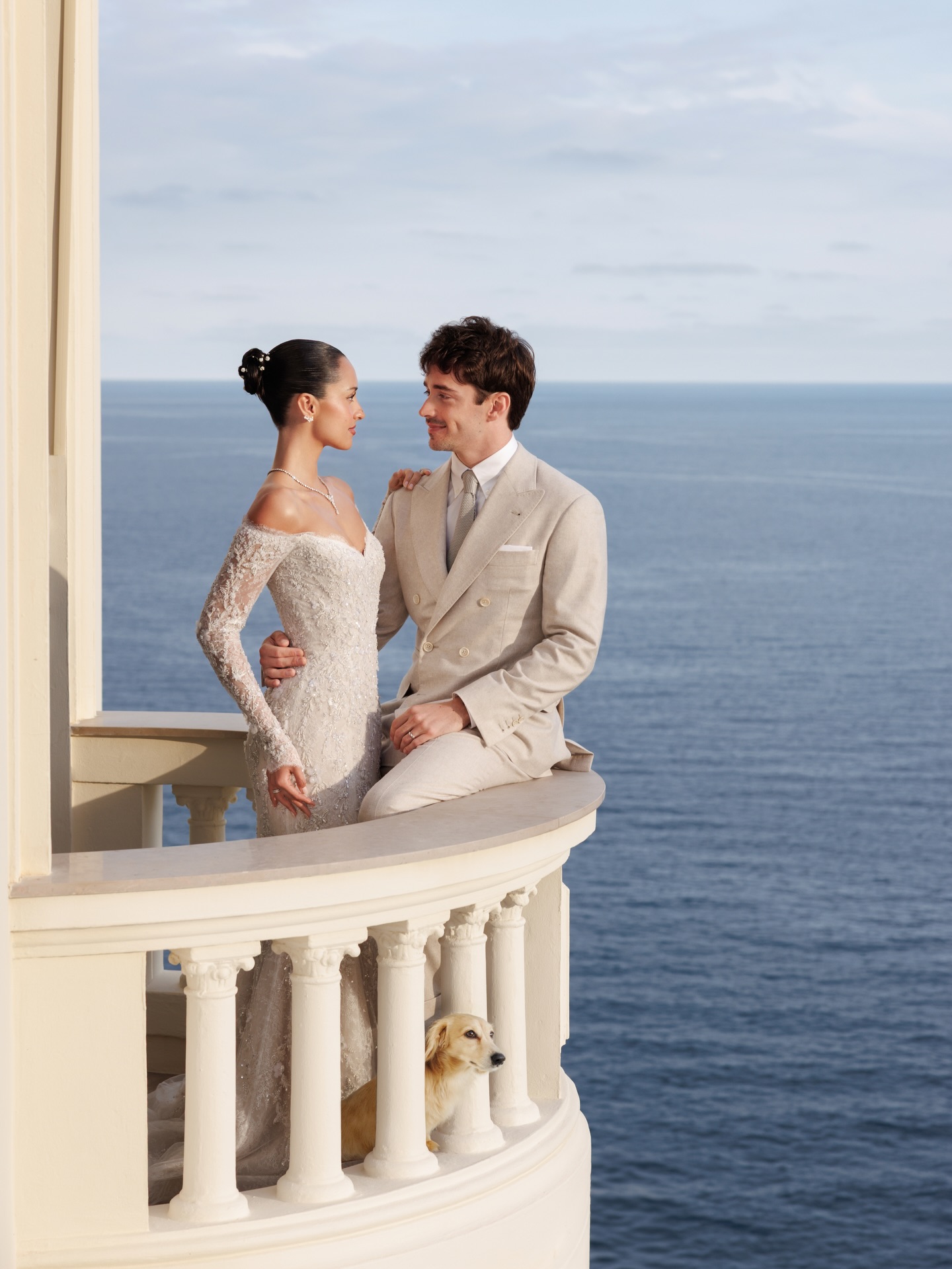 احتفل سائق الفورمولا 1 تشارلز لوكلير بزفافه على  ألكسندرا سانت ميلوكس