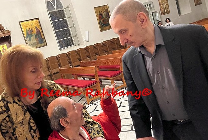 تحضيرات قبل جنازة هلي الرحباني