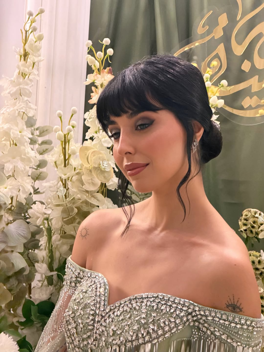 اختارت زينة مكي المكياج الهادئ