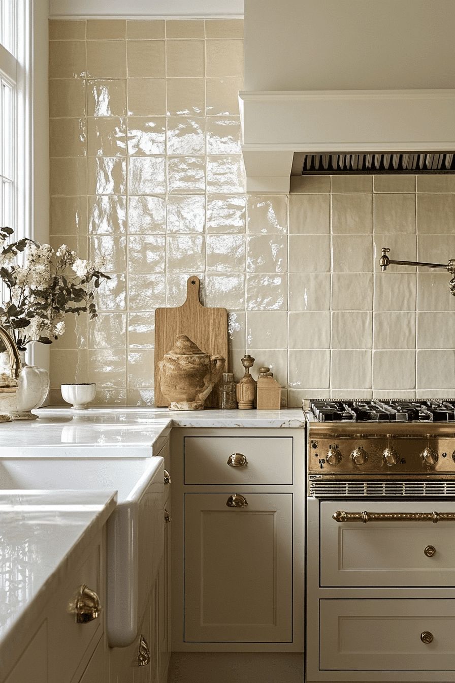 استخدام الزليج في الباكسبلاش، هو طريقة رائعة لإضفاء الشخصية على المطبخ
