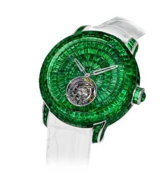 استغرق العمل على ساعة Caviar Emerald Tourbillon من دار  نحو عامين