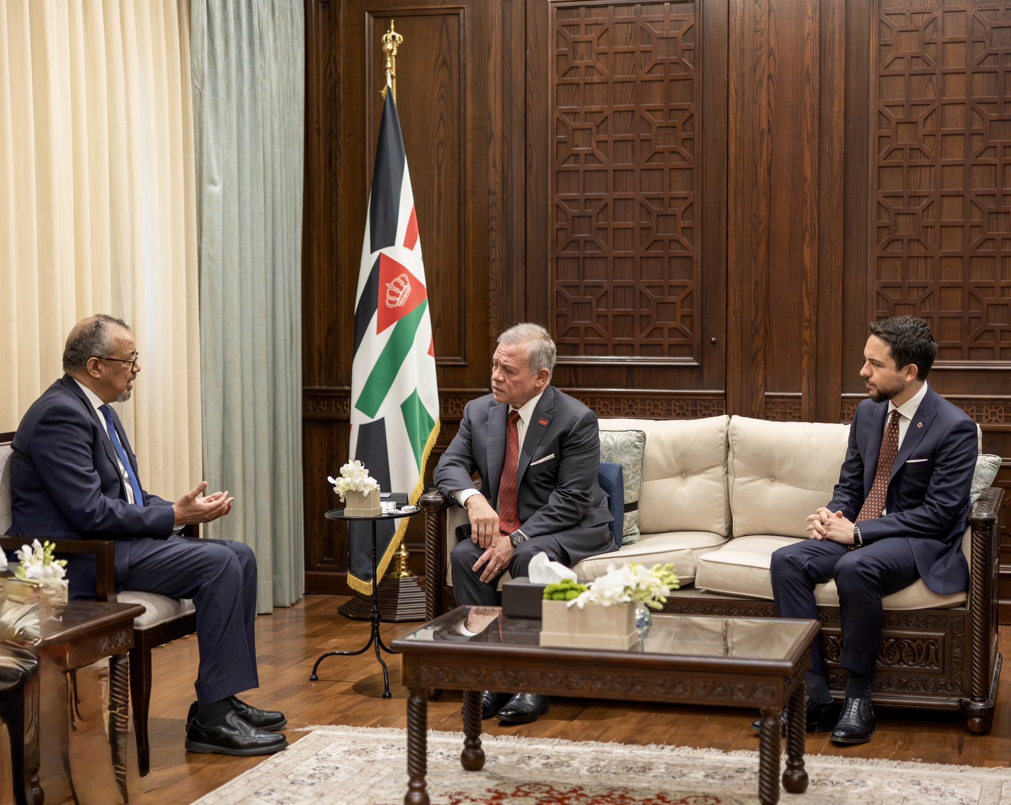 استقبل الملك عبد الله الدكتور تيدروس