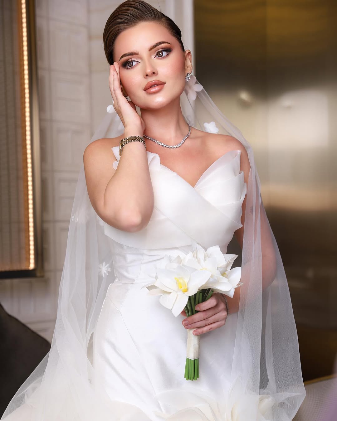 اطلالة عروس من الميك أب أرتست السعودية فاطمه حسن