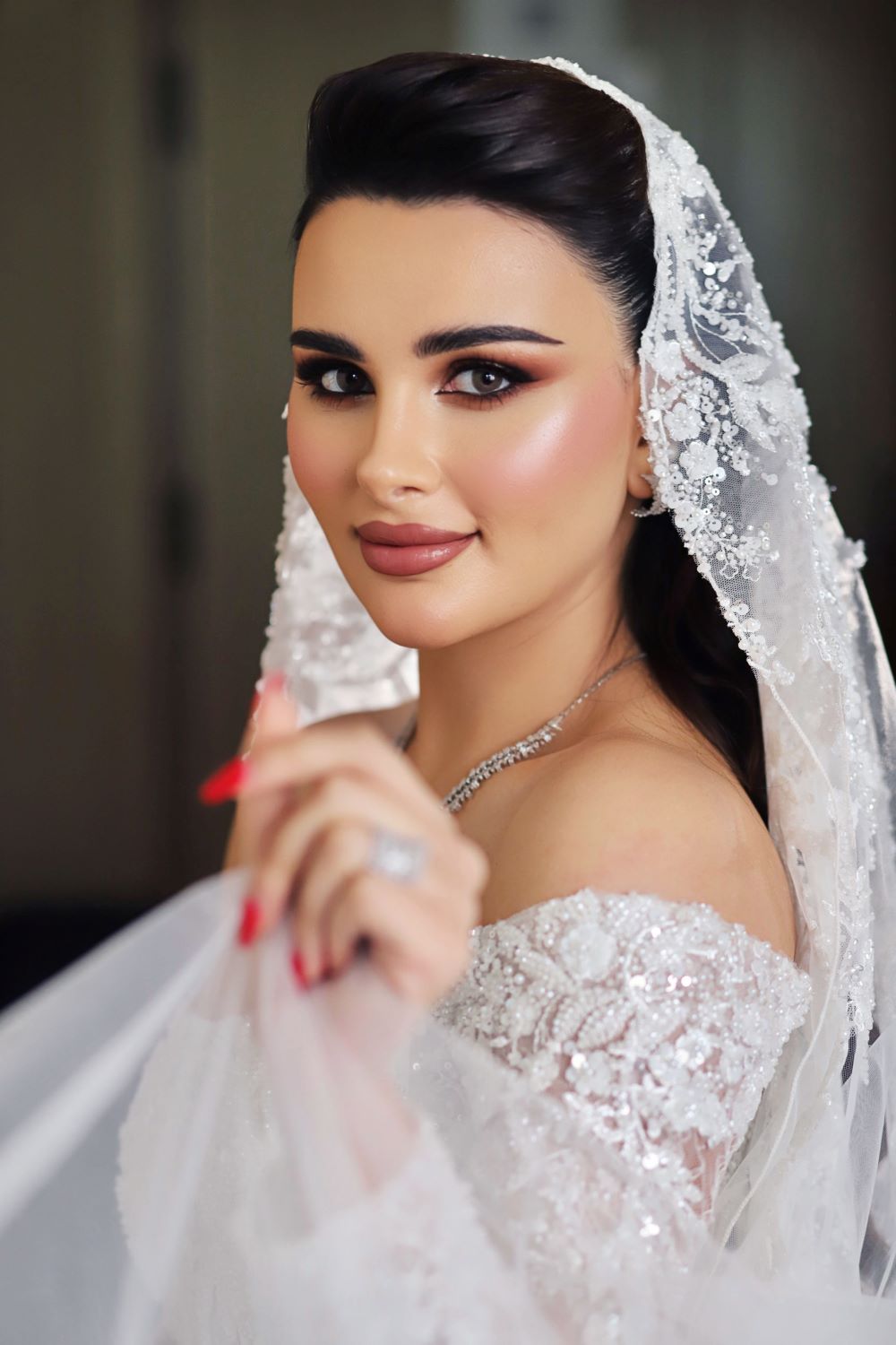 اطلالة عروس من الميك أب أرتست السعودية نهى عبدالعزيز