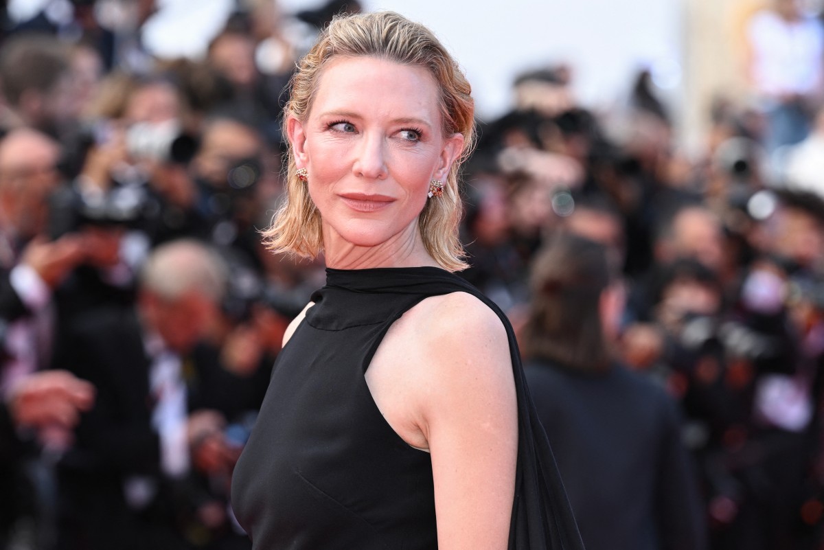 اطلالة Cate Blanchett بمكياج مشرق- الصورة من وكالة AFP