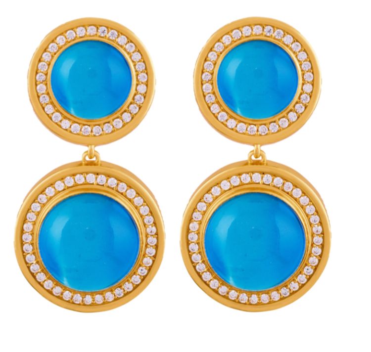 اقراط Aloha Topaz Quartz من VALÉRE