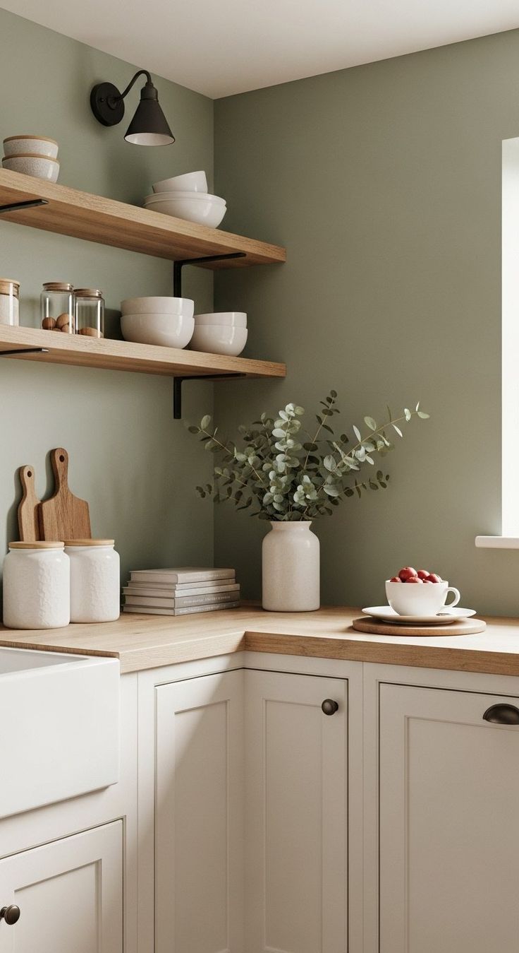 الأخضر الترابي مناسب للمساحات الصغيرة دون أن يُشعِرها بالازدحام