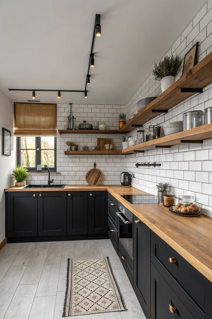 الأرفف المفتوحة بديل رائع للخزائن العلوية في المطبخ