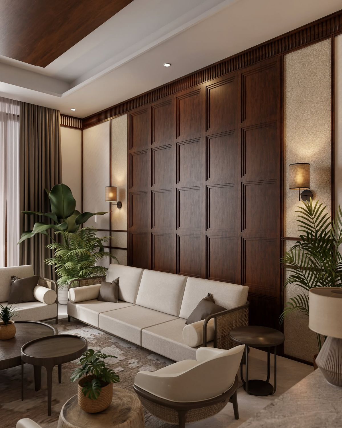 الألواح الجدارية تجعل المنزل يبدو وكأنه من منتصف القرن العشرين