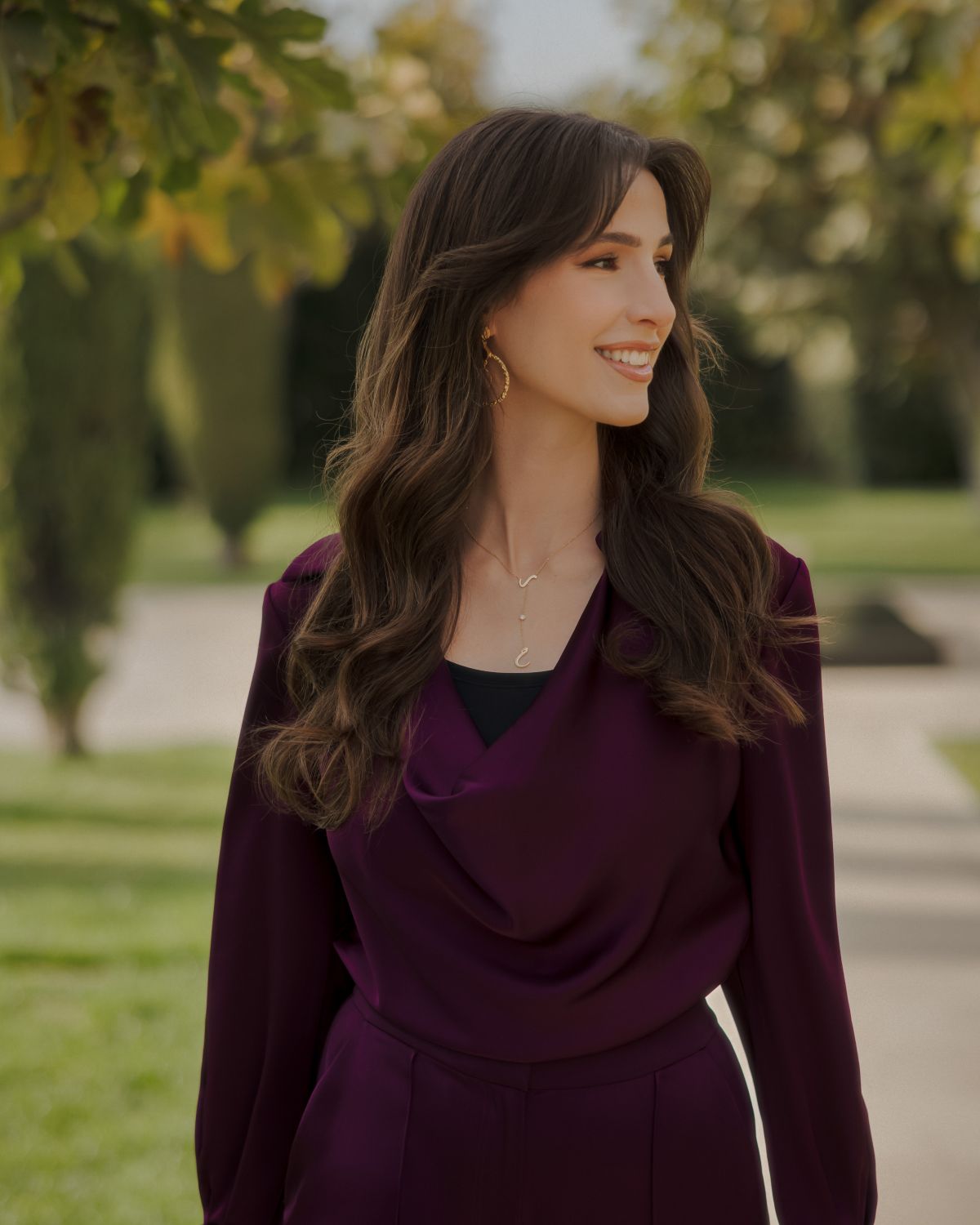 الأميرة رجوة الحسين بمكياج مشمشي ناعم