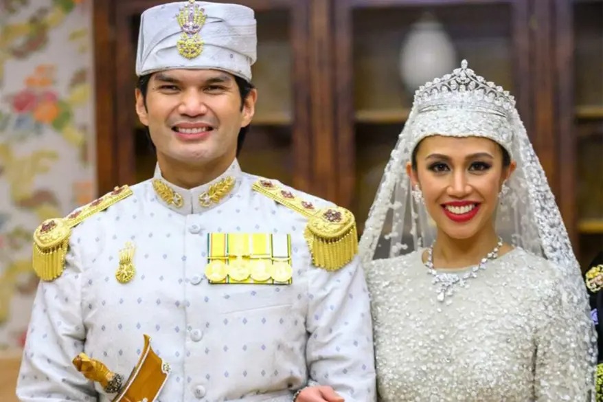 الأميرة عظيمة نعمة البلقية Princess Azemah Nimatul Bolkiah والأمير بنجيران مودا بهار Prince Bahar ibni Jefri Bolkiah of Brunei