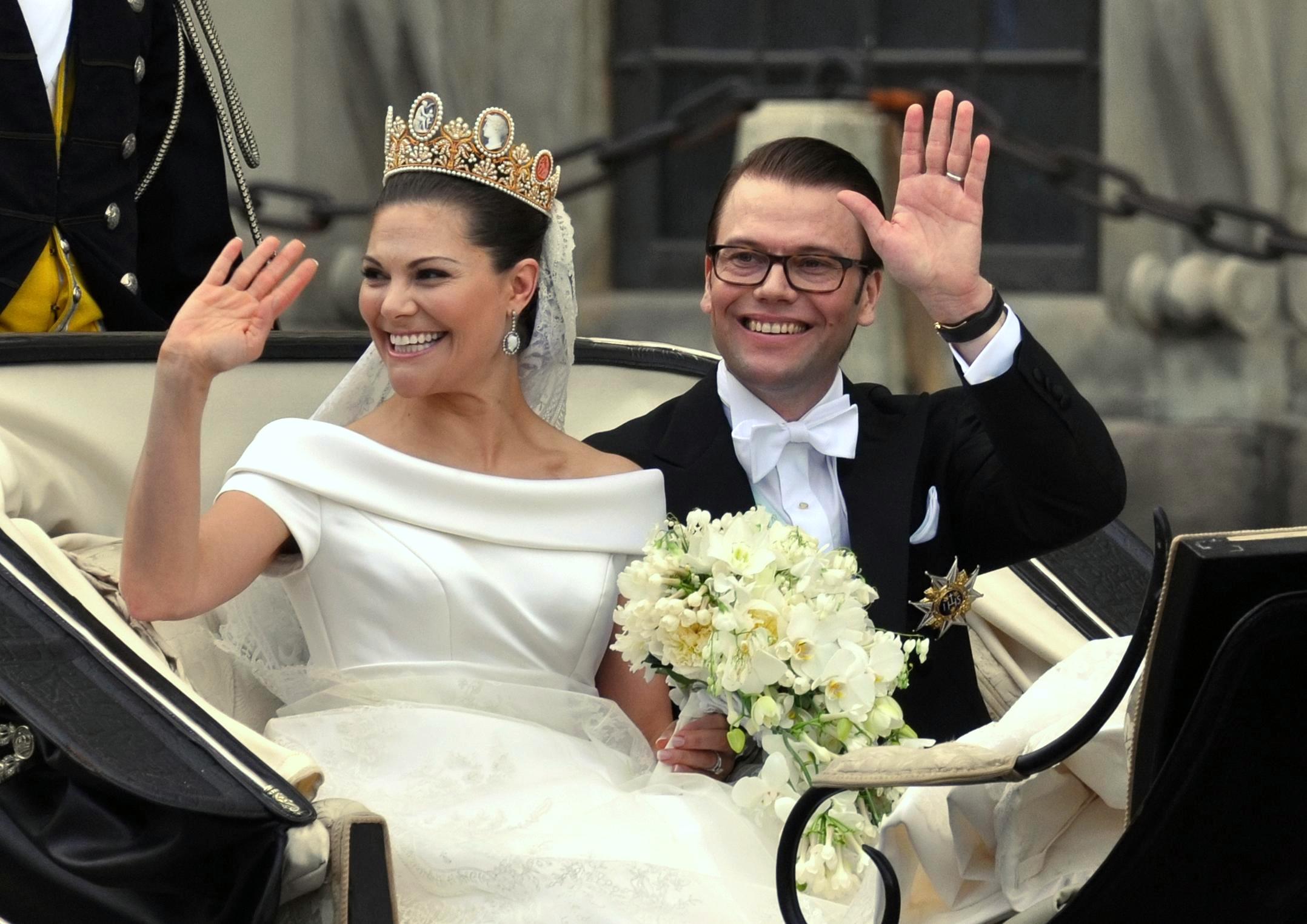 الأميرة فيكتوريا ولية عهد السويد Victoria, Crown Princess of Sweden والأمير دانيال Prince Daniel, Duke of Västergötland