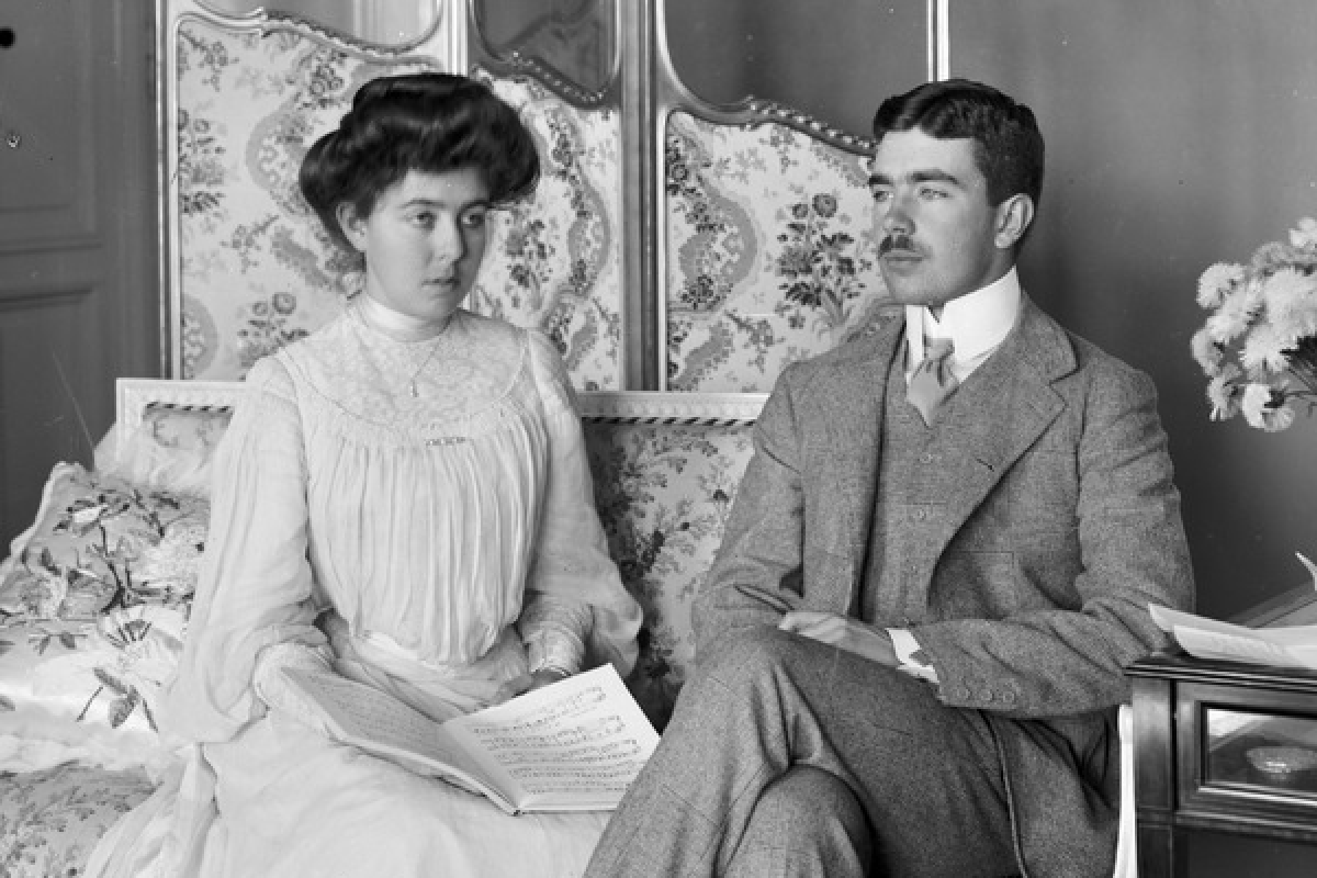 الأميرة مارغريت من كونوت Princess Margaret of Connaught وغوستاف السادس أودلف Gustaf VI Adolf ملك السويد
