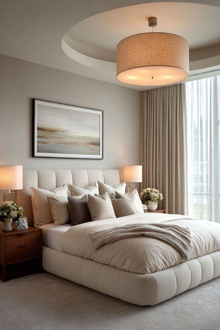 الإضاءة السقفية التقليدية يمكن أن تُضعِف جمالية غرفة النوم