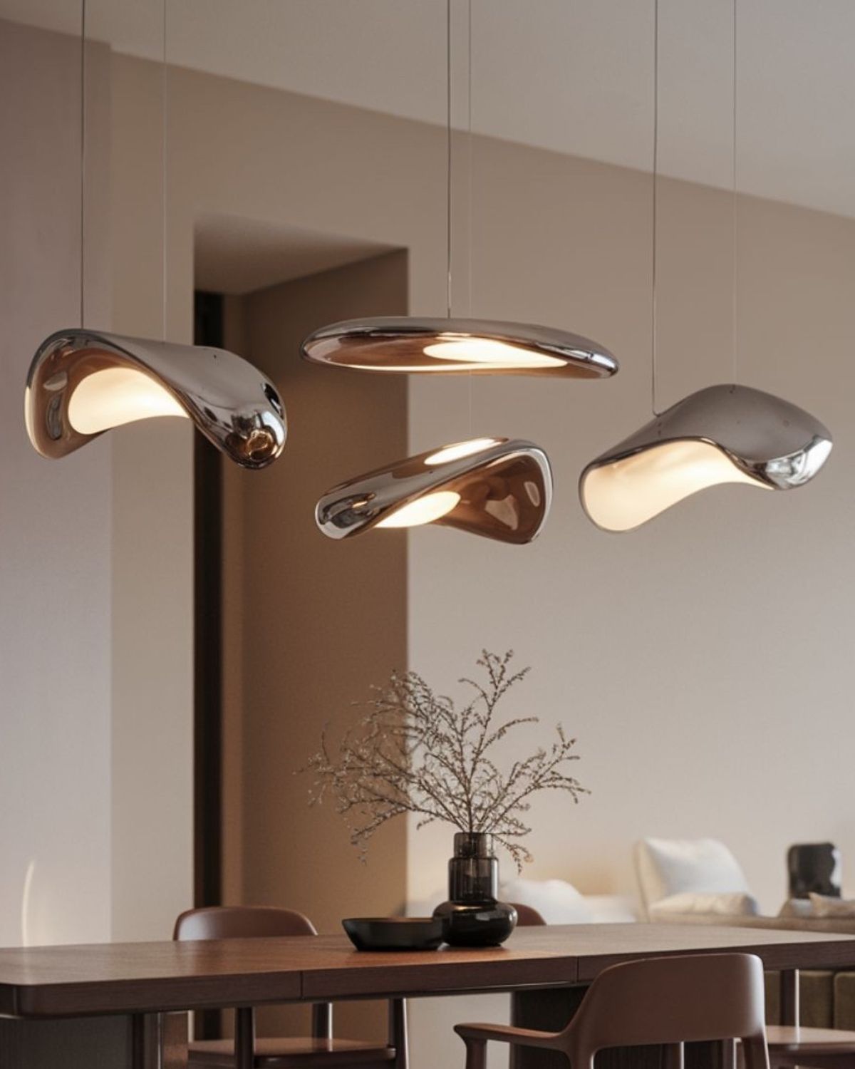 الإضاءة المميزة تبرز تفاصيل تصميم المنزل