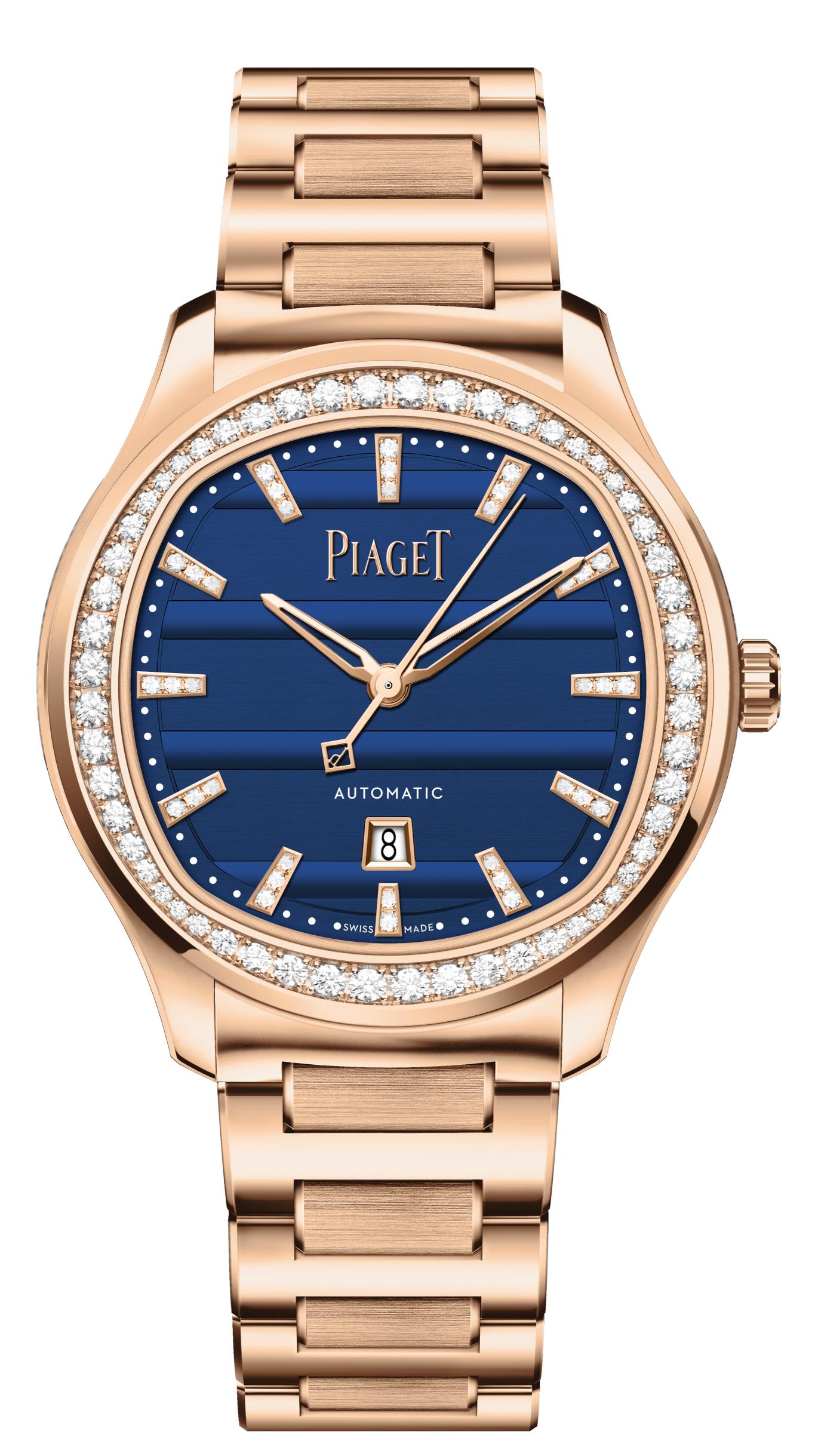 الإطار المرصّع بالألماس في إصدار Piaget Polo النسائي