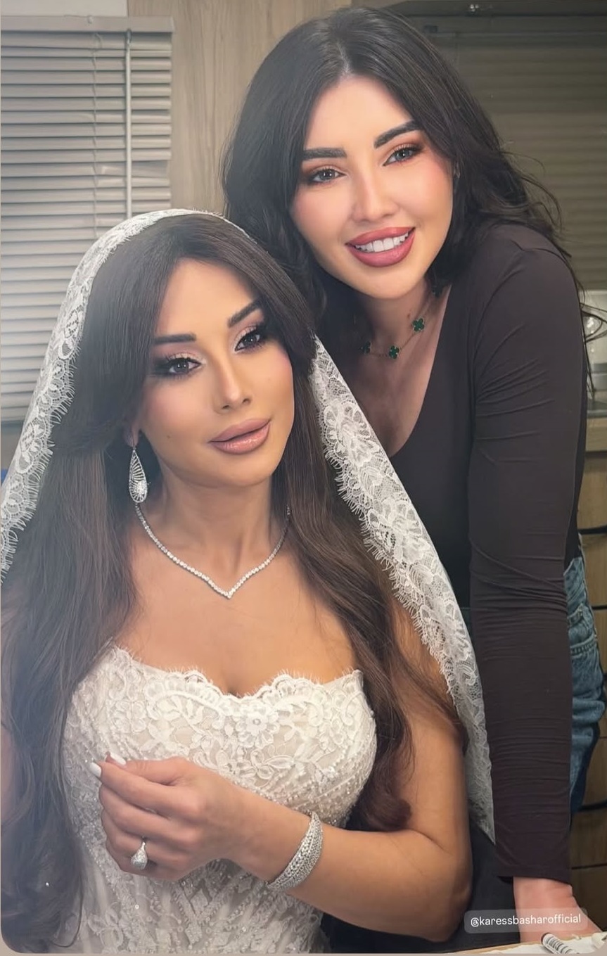 الاطلالة العرائسية لكاريس بشار في المسلسل