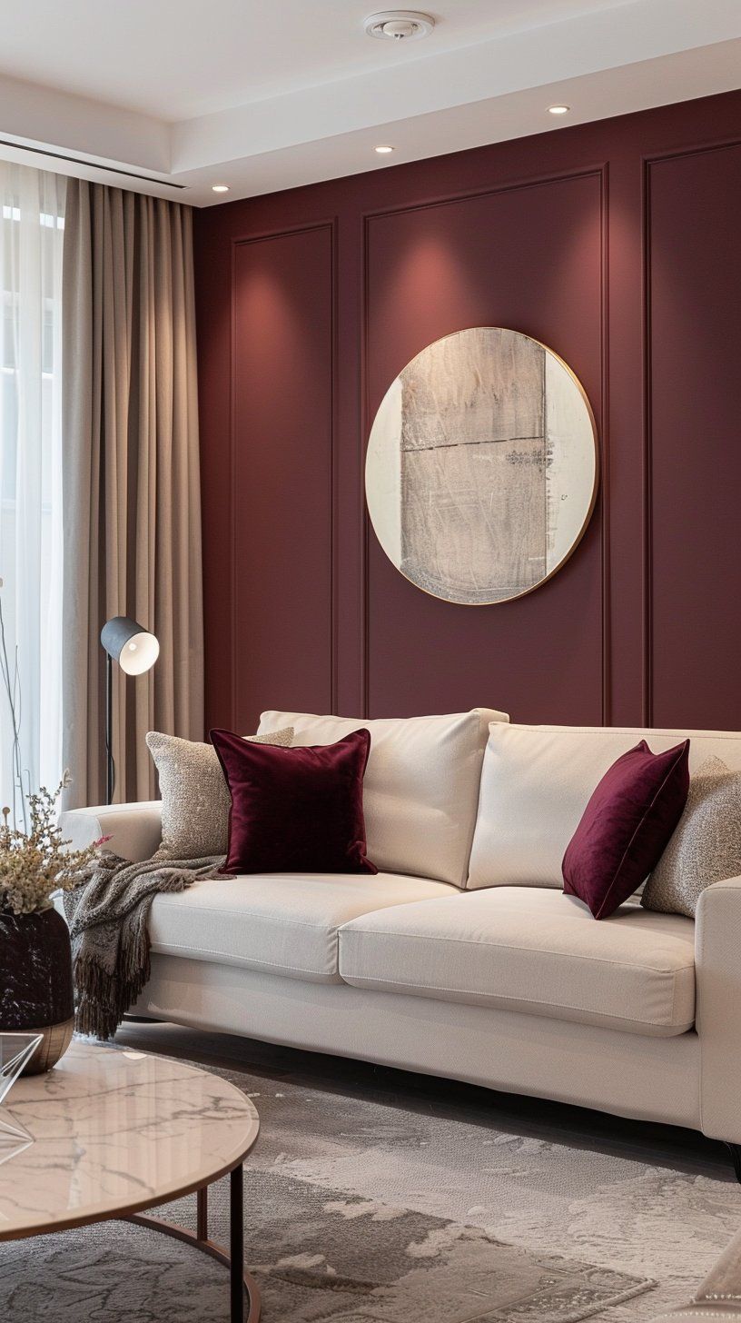 البرغندي من الألوان التي تخلق إحساسًا بالدفء، الاحتواء، والفخامة