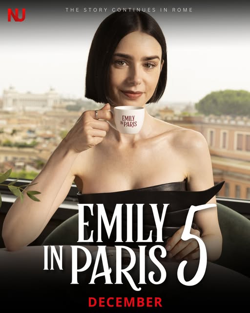 البوستر الدعائي لمسلسل Emily in paris للموسم الخامس