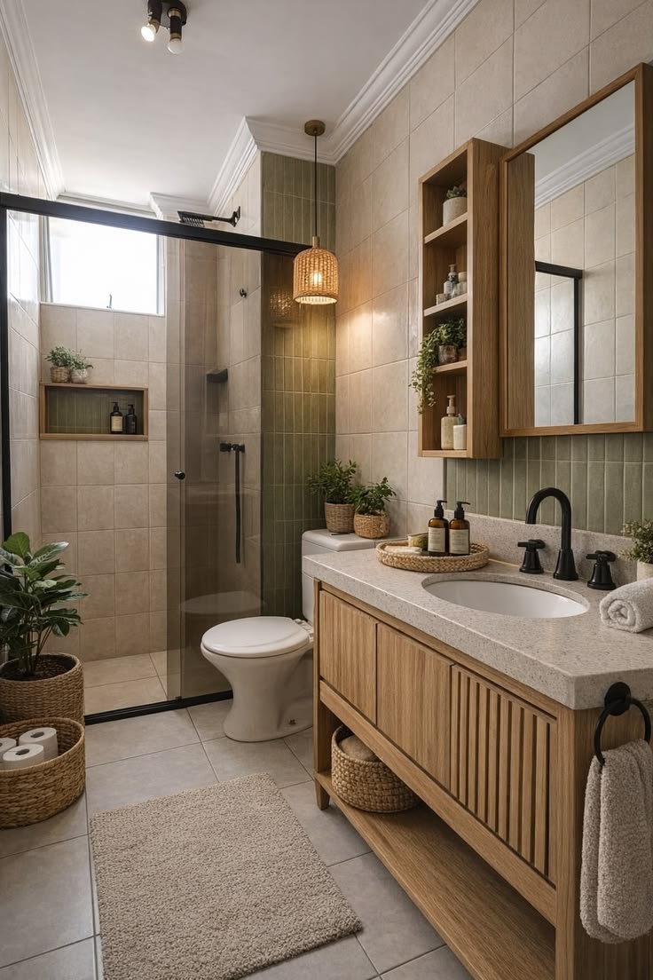 التخزين الذكي في الحمام