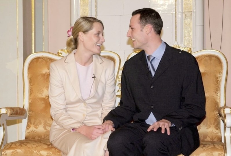 التقت ميت ماريت بولي العهد الأمير هاكون في صيف عام 1997